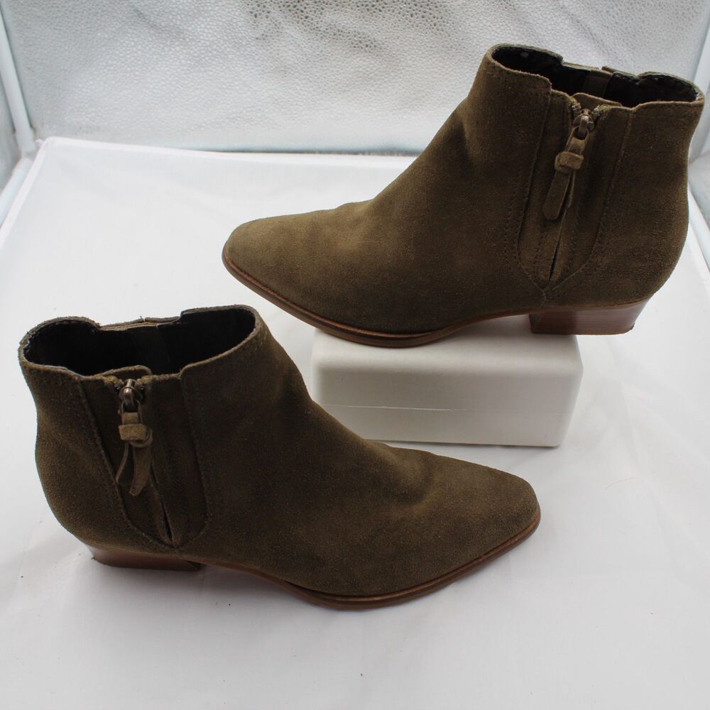 Cole Haan Hadlyn Women’s Size 9 Ankle Bootie Olive Green Suede Shoes